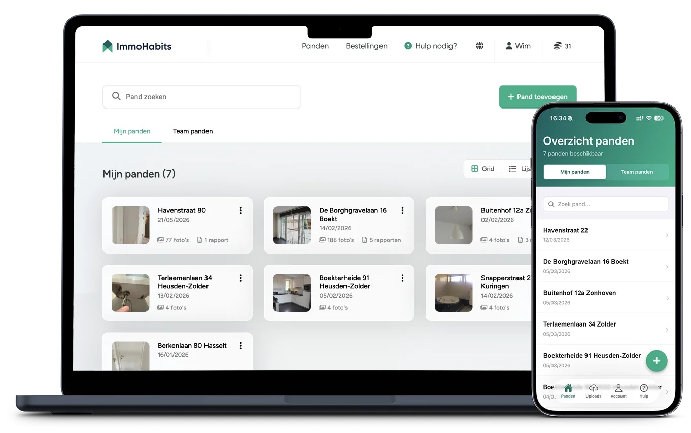 ImmoHabits synchroniseert tussen toestellen